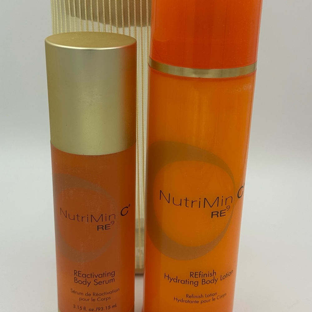 New Arbonne NutriMin C RE Orange Hydrating Body Lotion & Serum with Bag Bundle - Picture 2 of 8